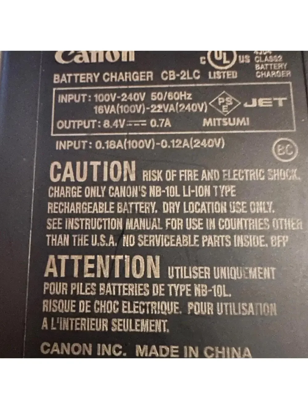 Canon Camera CB-2LC Battery Charger  with 2 NB-10L batteries - NWOT